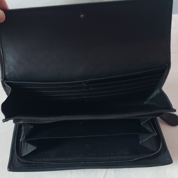 Bottega Veneta intrecciato Houndstooth Print Vintage Wallet Made In Italy - Picture 7 of 7